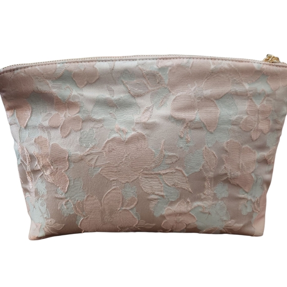 Vince Camuto Floral Cosmetic Bag - Pink and Cream NWOT - Picture 2 of 9